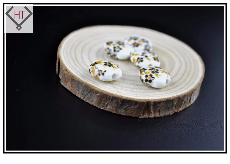 flower ceramic porcelain beads001 (9)