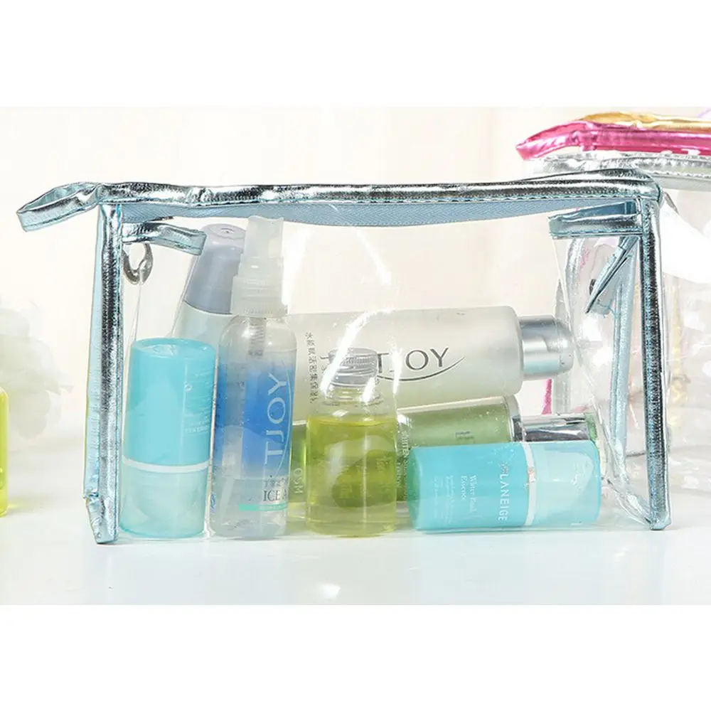 Clear Transparent PVC Cosmetic Bag Make Up Organizer Storage Pouch