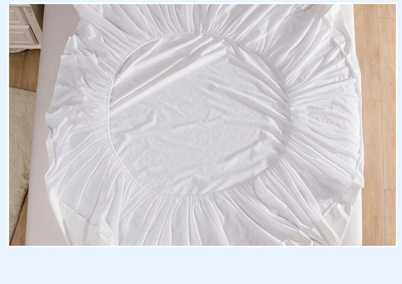 Махровый водонепроницаемый наматрасник анти-клещи дышащая гипоаллергенная защитная подушка для кровати матрас протектор кровать ошибка костюм 1 шт