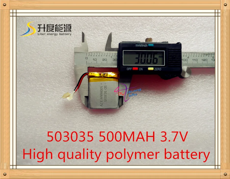 Factory Direct MP3, MP4, tachograph , headphones dedicated lithium polymer battery 503035 3.7V 500MAH