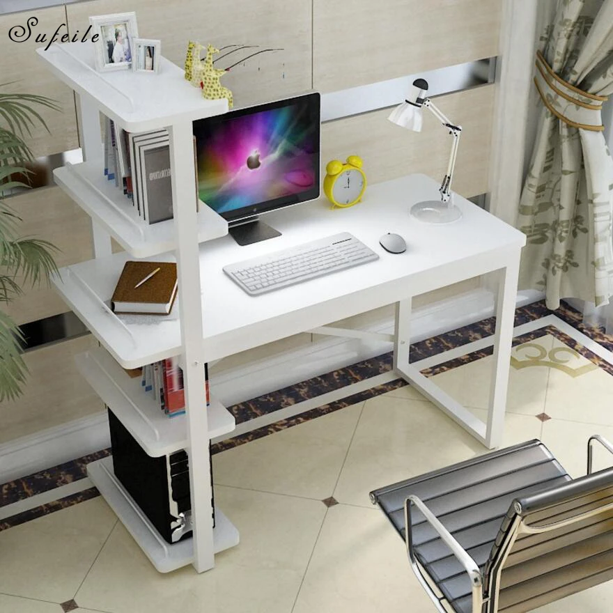 Image SUFEILE Home Computer Desk Laptop Stand Office Study Writing Desk New Design For Working Standing Laptop Computer Desk D50