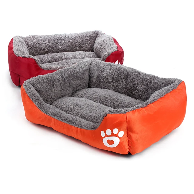 LAPLADOG Warm Winter Dog Bed Sofa Mat Kennel Doggy House Candy Colored Dog Cat Rabbit House Puppy Sleeping Nest