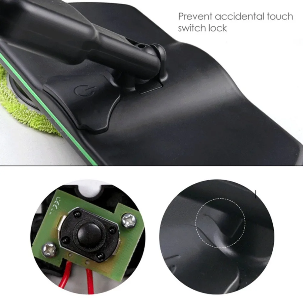 Comprar Limpiador de piso de rotación completa recargable fregona eléctrica rotatoria fregona limpiadora de microfibra pulidora de limpieza para el hogar