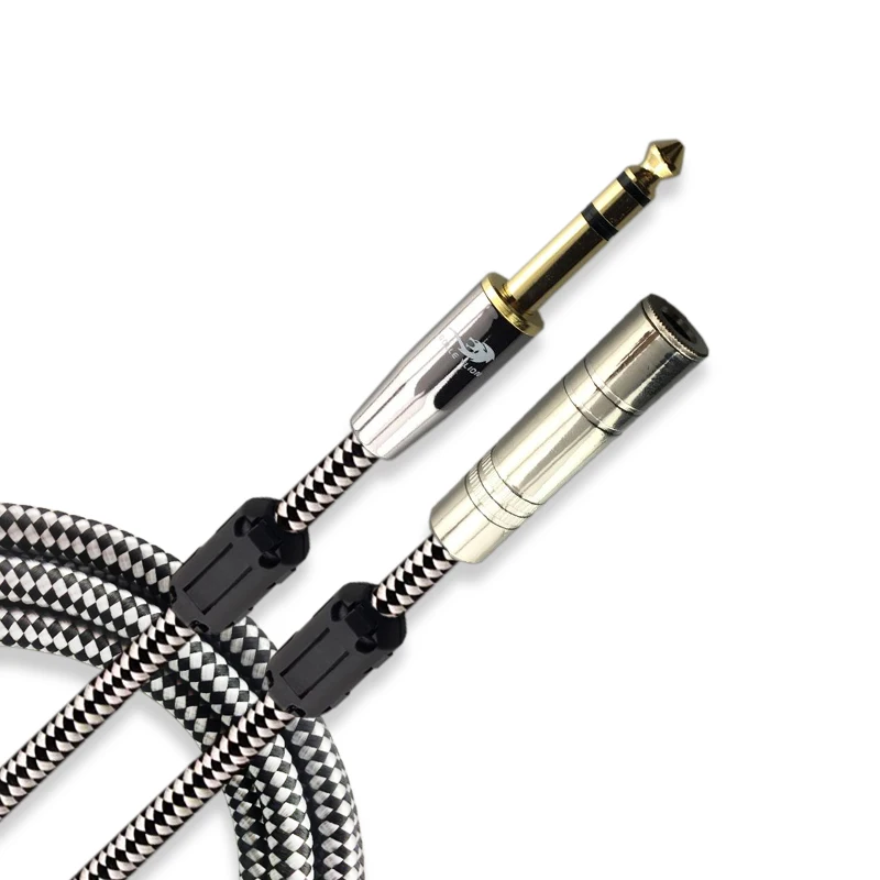 1/4" Jack TRS Audio Cable OFC Monitor Headphone Stereo 6.35mm Male to 6