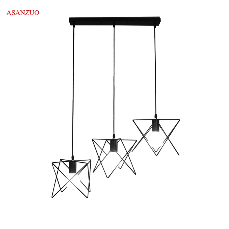 

Vintage Iron Pendant Light Industrial Loft Retro Droplight Bar Cafe Bedroom Restaurant American Country Style Hanging Lamp