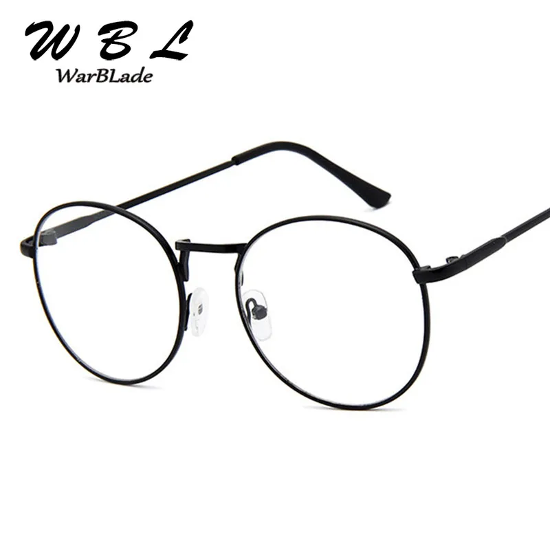 

WarBLade Unisex Vintage Round Reading Glasses Metal Frame Retro College Style Eyeglass Clear Lens Eye Glasses Frames Hot