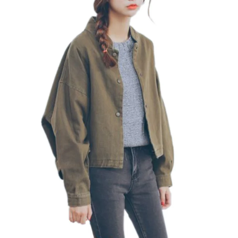 

Oversize Coats Outerwear & Coats Jackets Long Batwing Sleeve Button Short Jacket And Jackets Women
