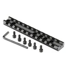 Rifle Scope Riser Mount 11 Слот 20 мм Пикатинни Вивер Rail Sight лазерный светильник