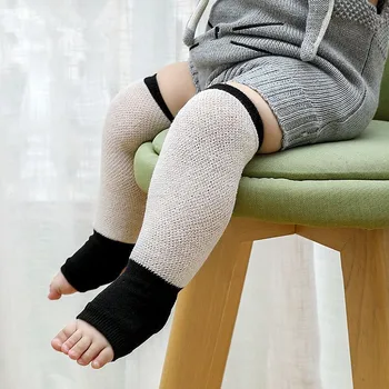 

Baby Girl Boy mesh legwarmer Toddler non-slip patchwork knee pads leg warmer 6Colors
