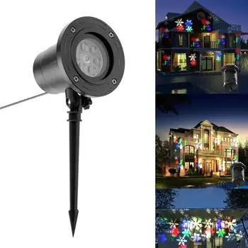 

Christmas Light Outdoor Holiday Lights LED Snowflake Waterproof Projector Light Star Lawn Lamps Snow Lasers Lighting