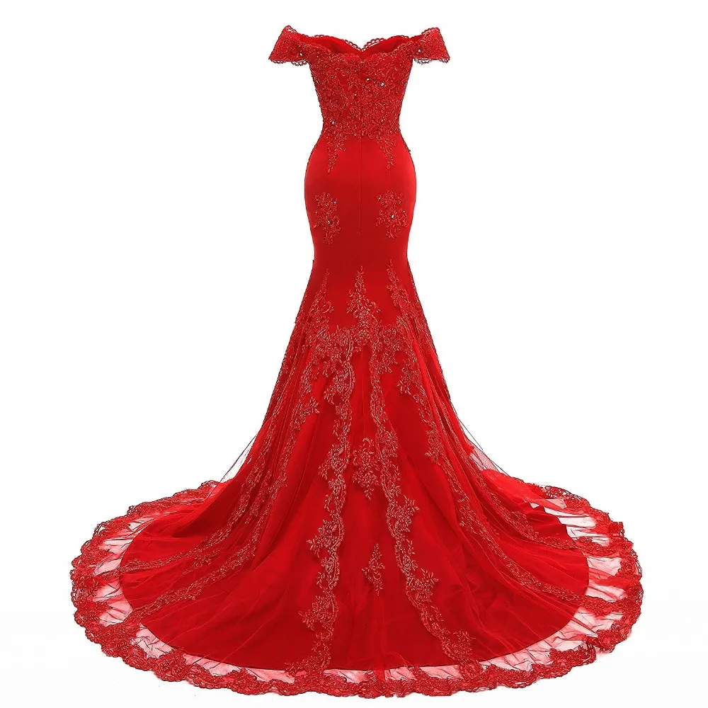 Janevini Arabic Mermaid Sequined Bridesmaids Dresses For Women Long Red  Lace Beaded Wedding Party Dress Court Train Formal Gowns - Bridesmaid  Dresses - AliExpress