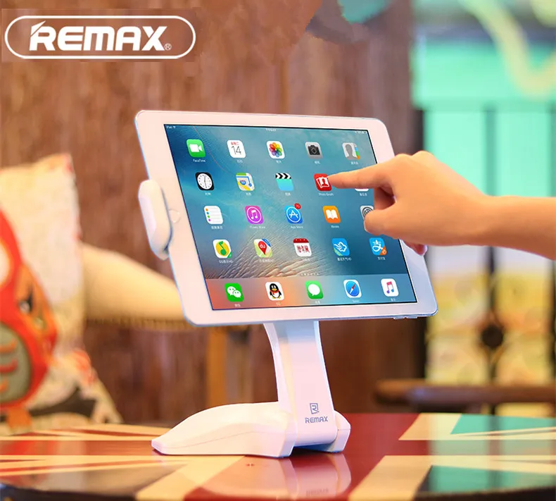 

REMAX Desktop Stand Holder for iPad Mini 2 3 4 / Air 1 2 Samsung Aigo Lenovo 7-15 inch Tablet Stable Silicone Base Antiskid