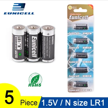 

5PCS 1.5V N Size Alkaline duty Battery Primary and Dry Batteries LR1 AM5 E90 AM5 MN9100 for Toys, Speaker, Remote Control etc