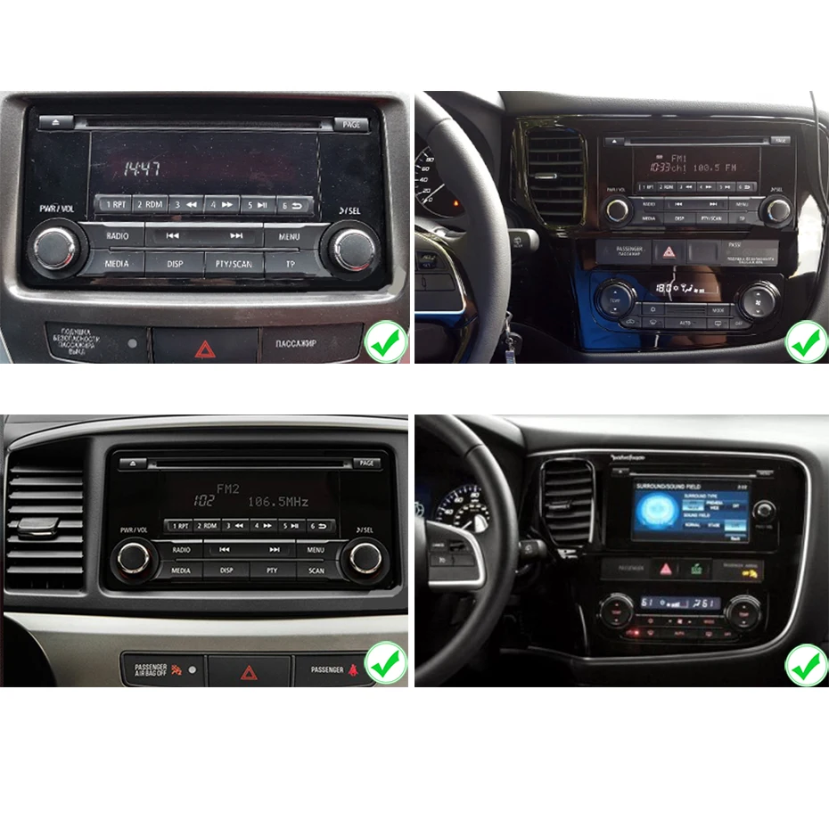 DSP 2 din Android 9,0 4G ram 64G rom автомобильный dvd для Mitsubishi Outlander 2013- Pajero gps радио Мультимедиа Навигация стерео ПК