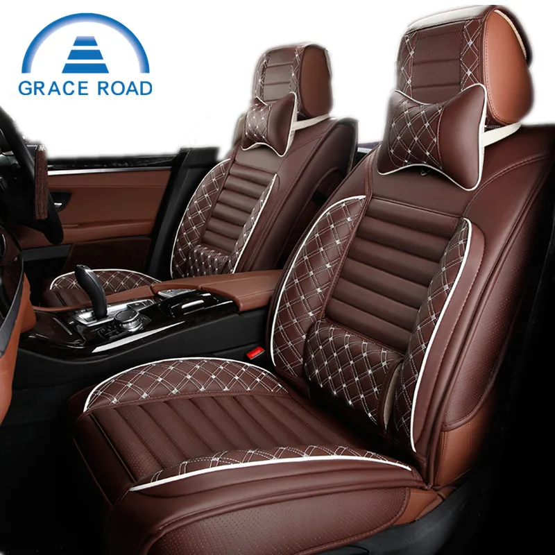 2017 New Danny Leather Car Seat Cover Universal Leather ...