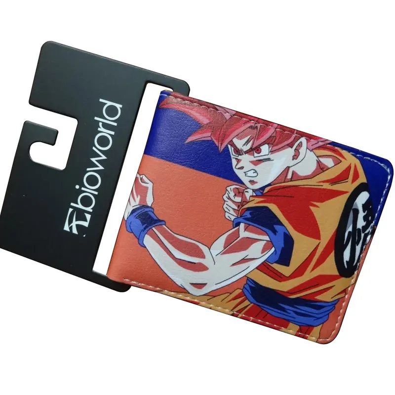 

Hot New Designer Dragon Ball Z Wallets Anime Cartoon PU Leather Short Purse for Students Gift Wallet