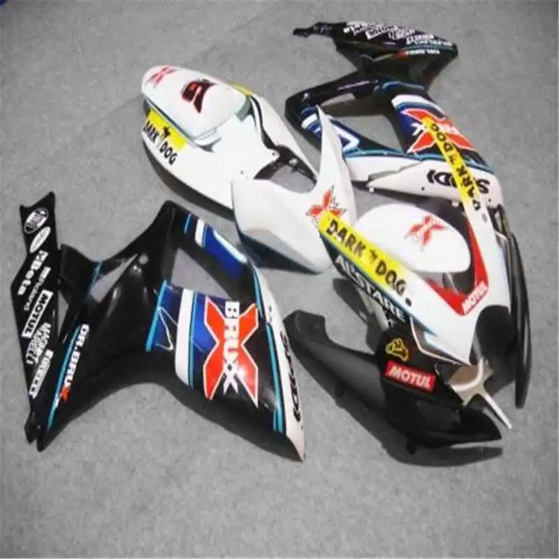 Желтый и красный и синий и черный для GSX R600 R750 06-07 GSXR 600 750 GSXR600 GSXR750 GSX-R600 GSX-R750 K6 06 07 2006 2007 комплект обтекателей