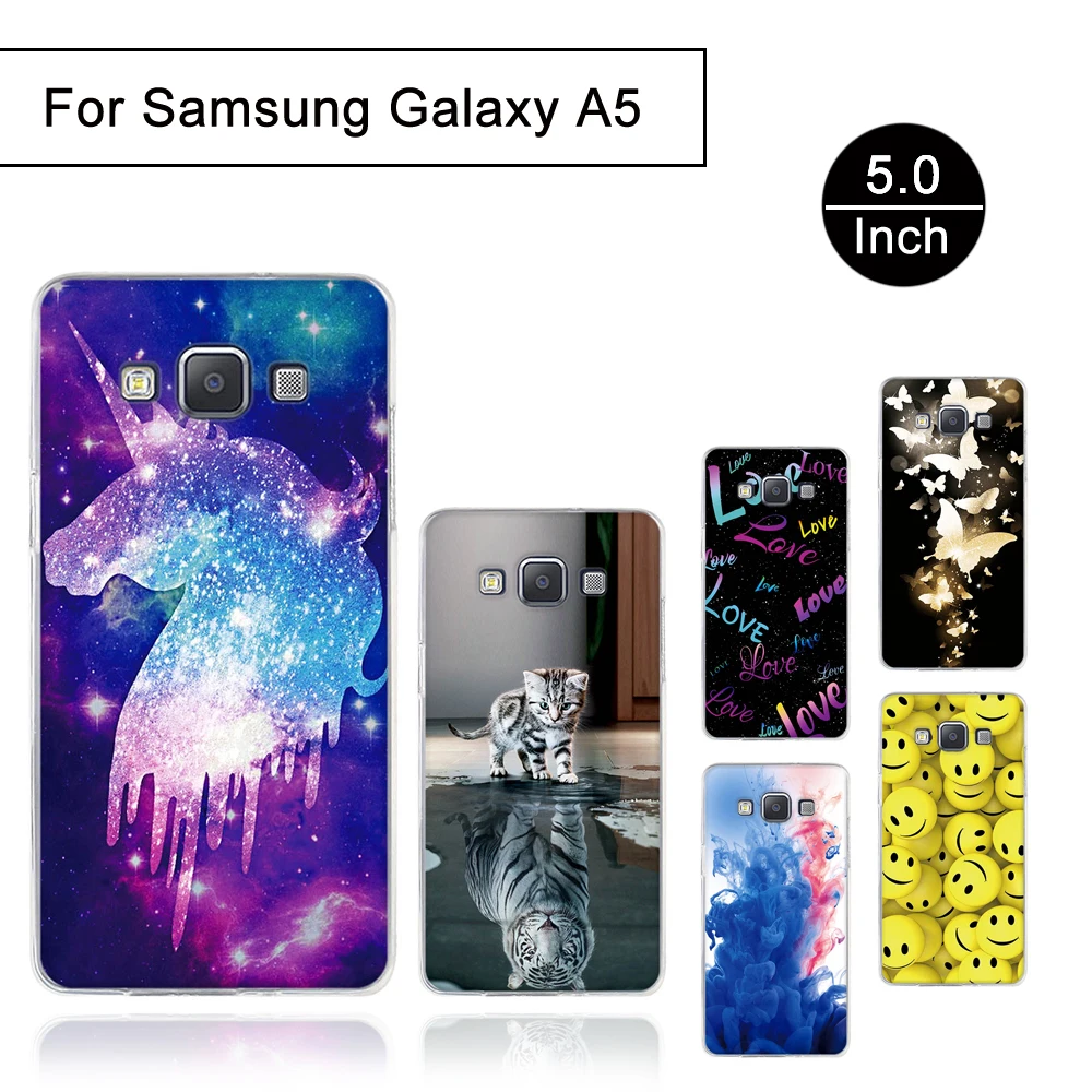 Чехол для Samsung Galaxy A5 2015 A500 A500F SM задняя силиконовая Обложка телефона мягкие чехлы