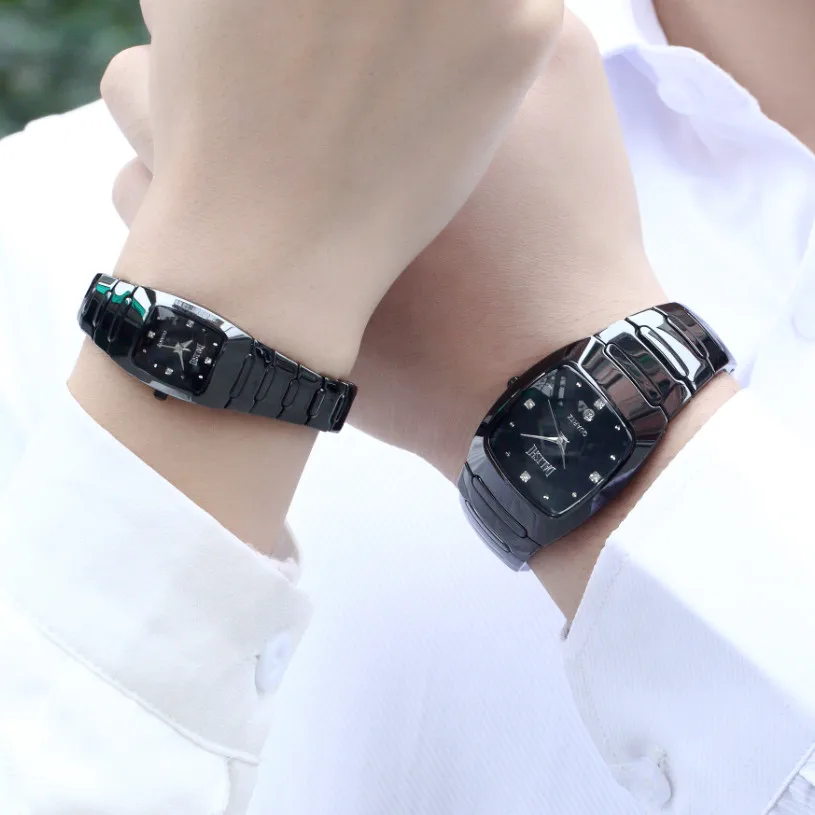 

DALISHI Top Brand Male Quartz Watch Simple Rectangle Dial Couple Watches Men/Ladies Fashion Casual Ceramic Clock Montre Femme