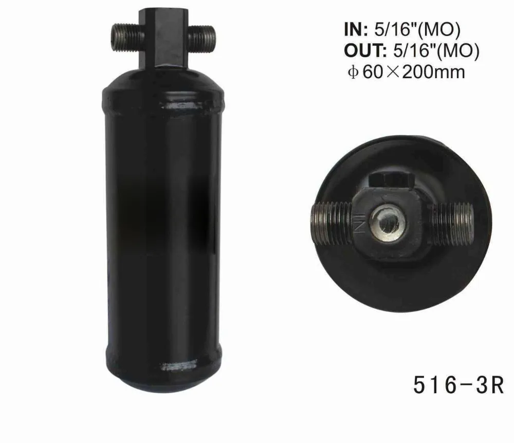 Auto air conditioner receiver drier universal for 516 3R IN&OUT 5/16 MO