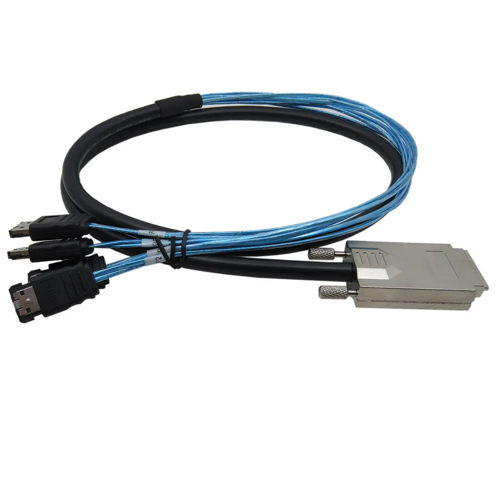 Infiniband SAS 4X34 P SFF-8470 к 7Pin E кабель SATA с защелкой L = 1,0 м