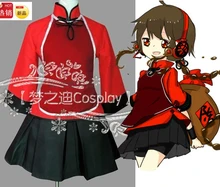 Cosplay vocaloid hatsune miku vocaloid3 china luo tianyi yuezheng ling trajes lolita conjunto completo
