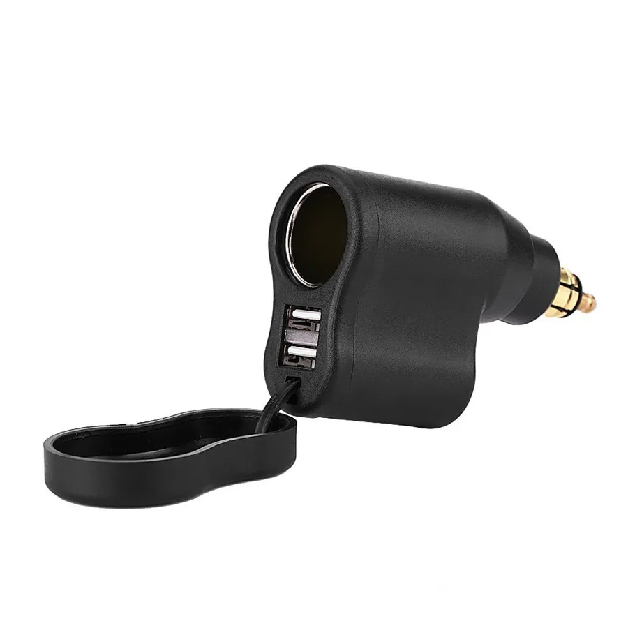 12V Motorcycle Dual USB Cigarette Lighter Waterproof Motorcycle 3.3A