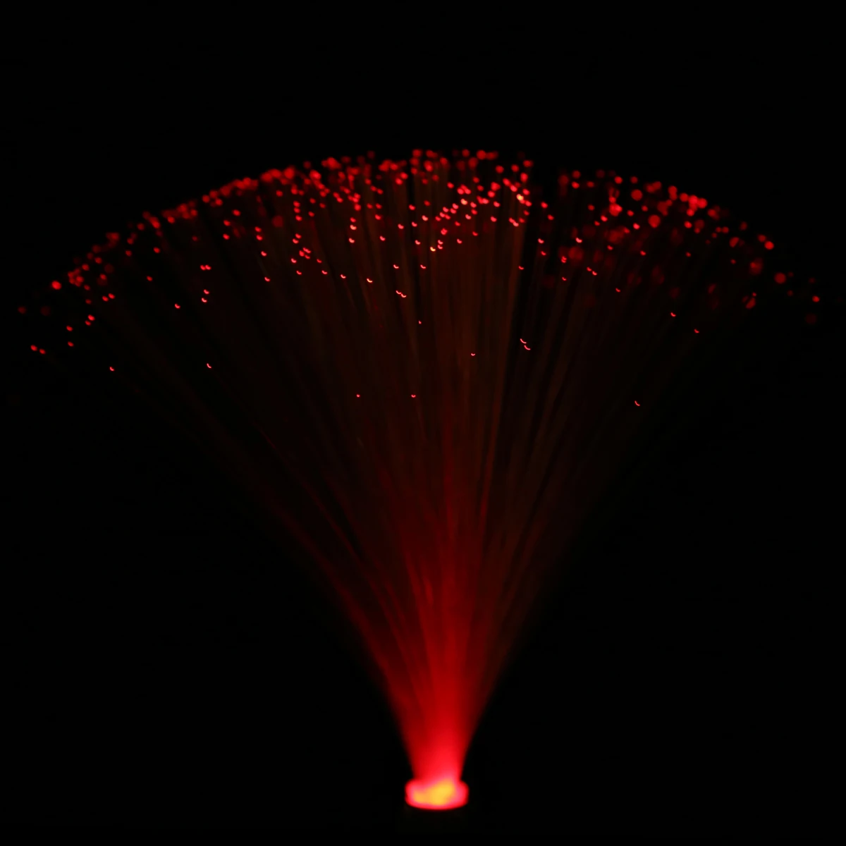 1pcs 12.6" LED Colorful Changing Fibre Optic Lamp Fountain Night Light Stand Home Room Dreamful Decoration