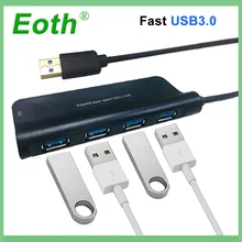 Eoth USB 3.0 Hub Compact 4 Port USB3.0 Hubs Splitter Adapter 5Gbps for Notebook PC Desktop High Speed usb habs for computer