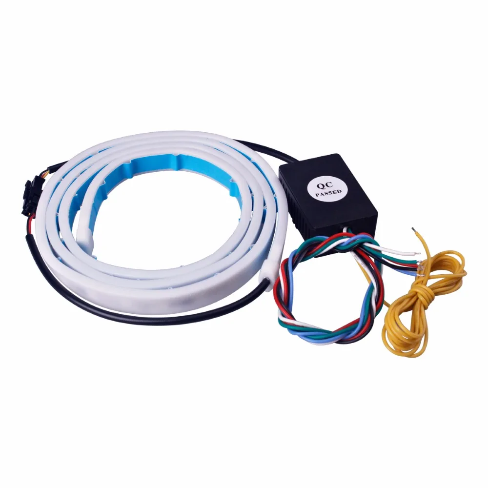 

3 Color Flowing DRL Light Turn Signal Trunk Rear Light LED Strips Car Braking Light Daytime Running Lights Decoration Lamp