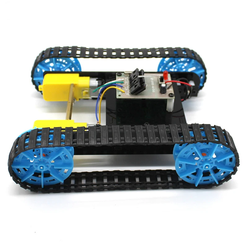Modelo de Tanque com Controle Material do Veículo Presente para Crianças Feichao Faça Você Mesmo Montado Remoto Robô Chassi Rastreador Caterpillar Kit 18 Feichao diy montado modelo de tanque com