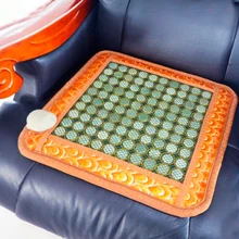 100% Buena Jade! Natural Jade Colchón Turmalina Calor Estera Estera Estera de Atención Médica a Domicilio Buen Sueño AC220V Tamaño 50X50 cm, envío Gratis