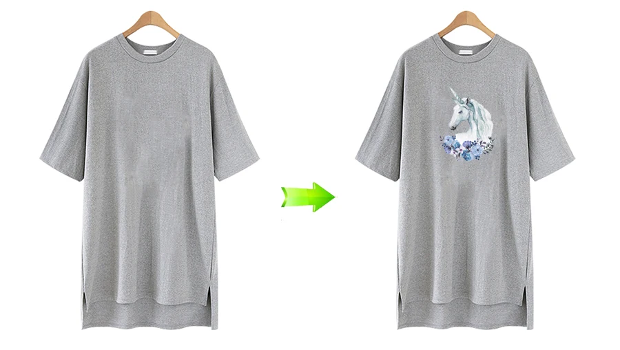 Popular Unicorn Stickers For Clothes Washable Clothing Deco Heat Transfer Badges New Design Diy Accessory Iron Patches (3)