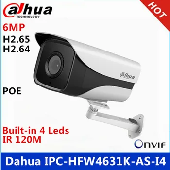 

Dahua 6Mp IPC-HFW4631K-AS-I4 built-in SD Card slot & Audio & interface IP67 IR120M poe IP camera with bracket