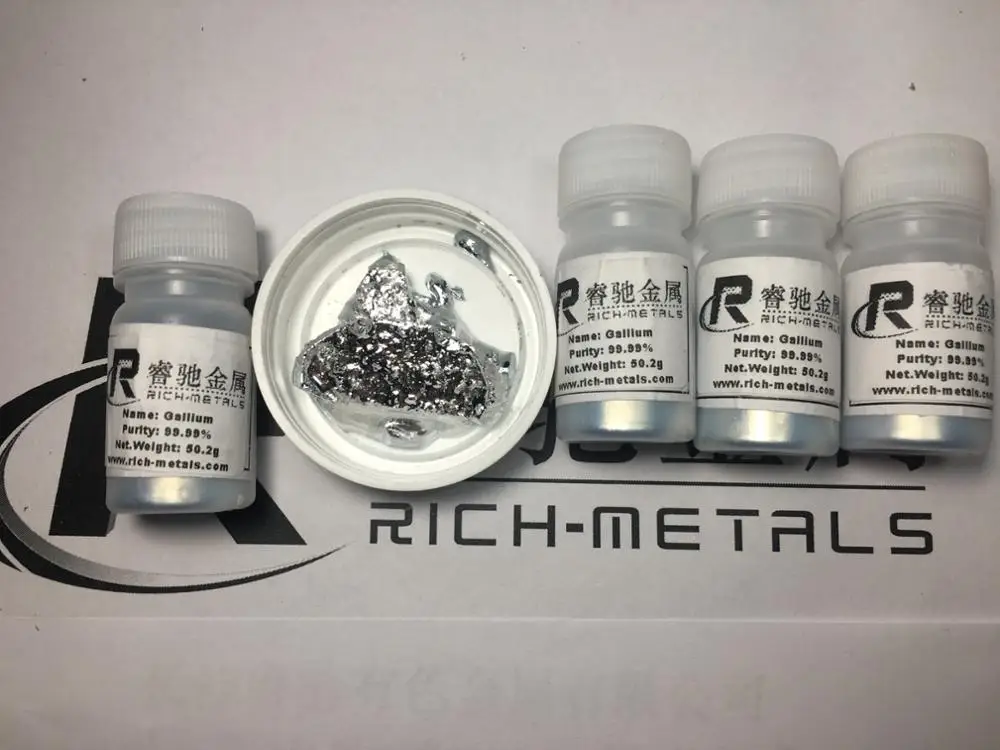 Галлий Металл 99.99% чистый 50 г Changsha Rich-Metals | Обустройство дома