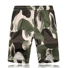 Feitong Модные мужские полосатые пляжный большого размера подходят спортивный быстрый сухой повседневные шорты