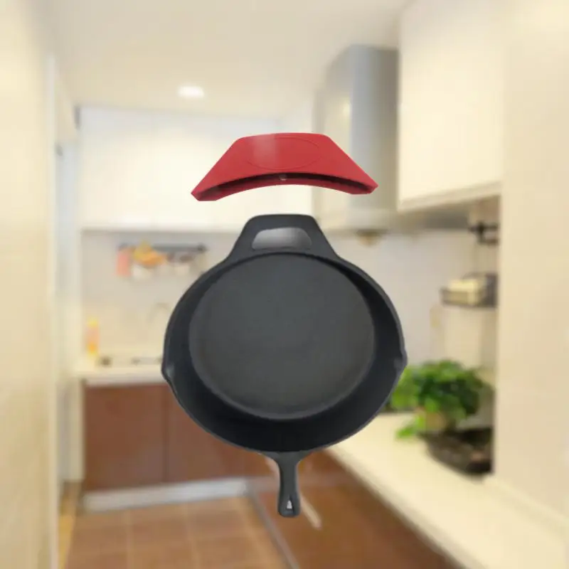 

2PCS Cooking Tool Gadget Pot Cover Silicone Assist Handle Holder Anti Scalding