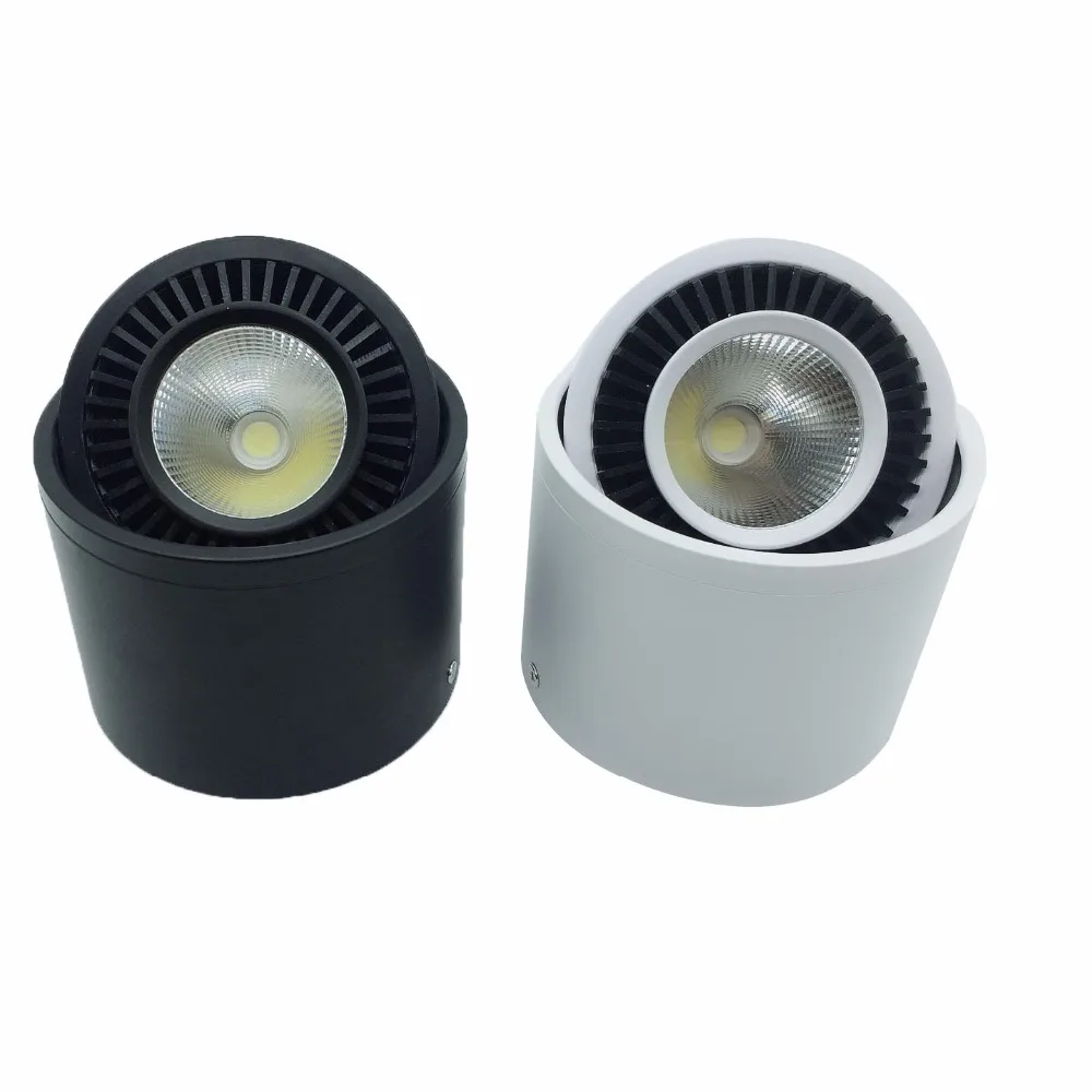 

10Pcs COB LED Downlights Dimmable 5W 7W 9W 15W Surface Mounted LED Ceiling Lamps Spot Light 360 Degree Rotation LED Downlight