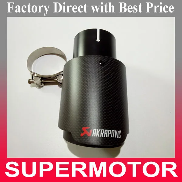 

Best Price IN51MM OUT 76MM One PCS Akrapovic Exhausts Tips Muffler Escape Coated Black For BMW E90 E92 F10 Car Exhaust Pipes