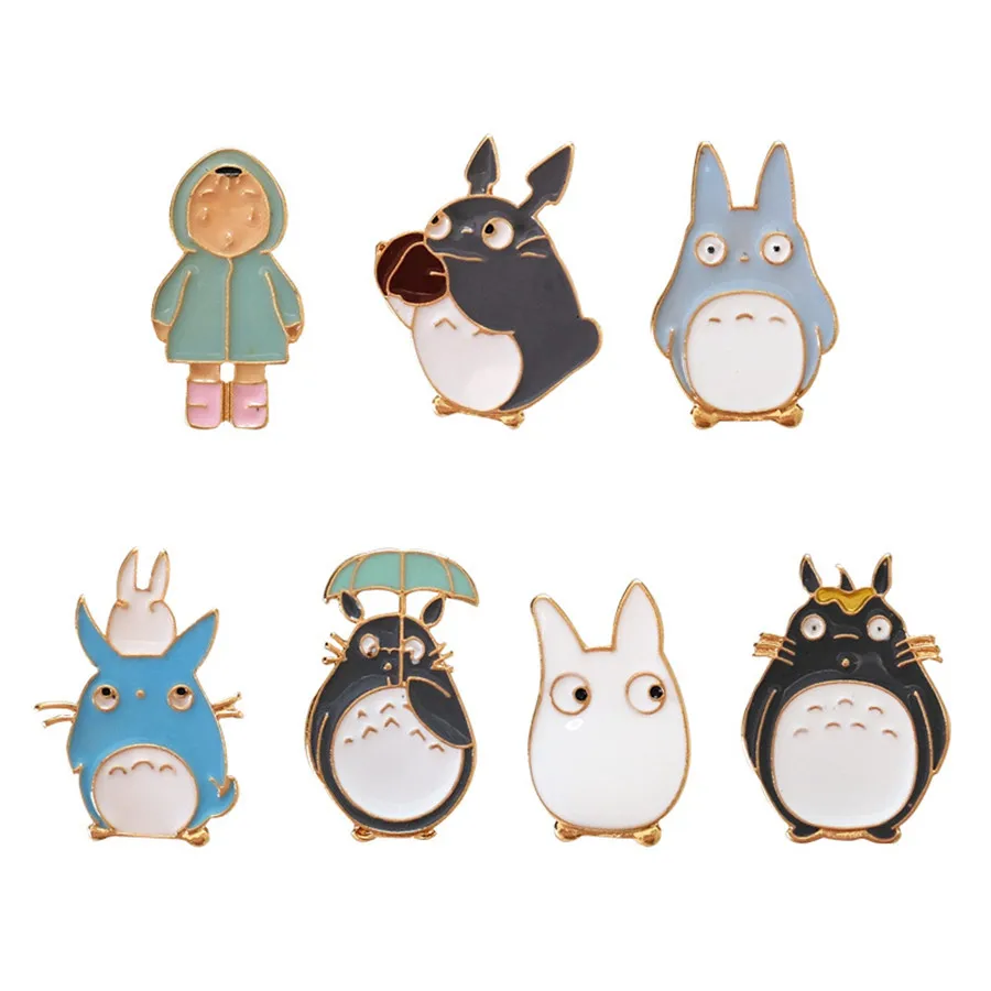 

Cute Cartoon Totoro Pins Brooch Animal Brooches For Women Enamel Pin Broches Jewelry Fashion Children Dress Jeans Decorative Pin