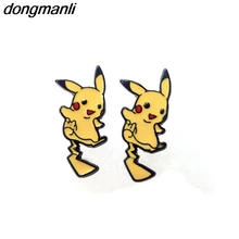 W4912 Dongmanli Мультяшные серьги-гвоздики с милым выражением аниме для женщин и девушек, подарок, модные ювелирные изделия