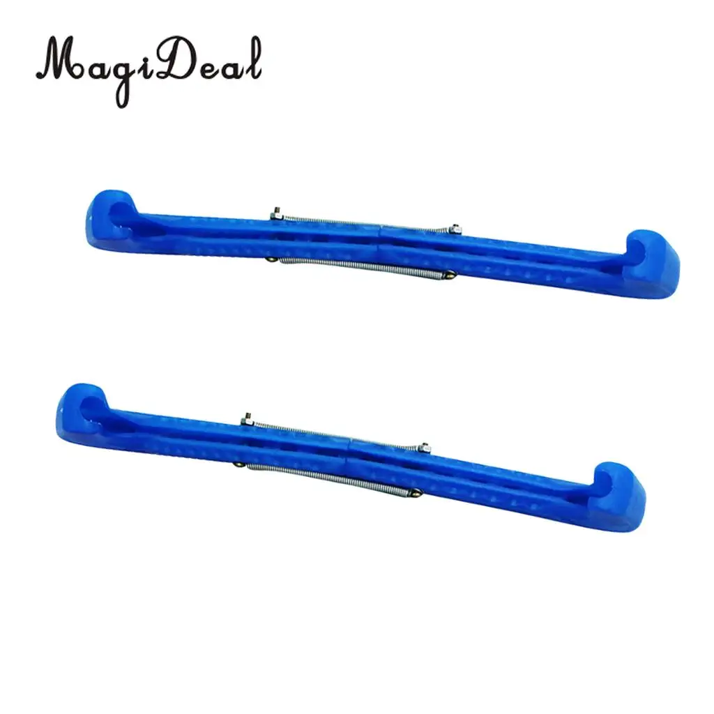 2 Pair Plastic Ice Hockey Figure Skate Walking Blade Guard Protective Cover