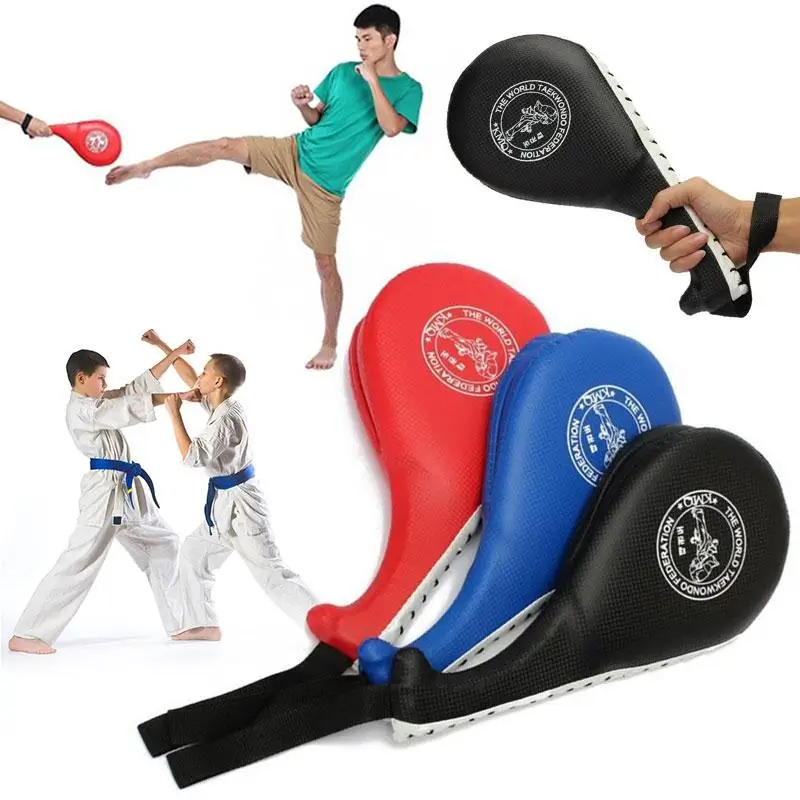 

Taekwondo Hand Racket Kick Target Punching Pads Karate Kickboxing Paddle MMA Boxing Accessories Color Random