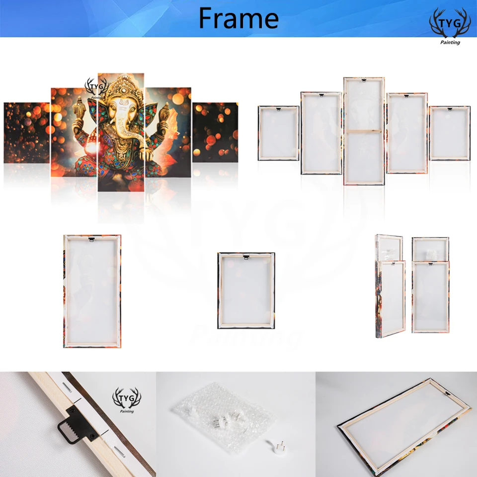 Cartel impreso en lienzo decoración moderna para el hogar 5 piezas DotA 2 pinturas pared arte juego