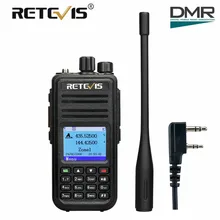RETEVIS RT3S Dual Band DMR Digital Walkie Talkie (GPS) 5W VHF UHF DMR Radio Station Dual Time Slot Ham Radio Amador+ProgramCable RETEVIS RT3S Dual Band DMR Digital Walkie Talkie (GPS) 5W VHF UHF DMR Radio Station Dual Time Slot Ham Radio Amador+ProgramCable