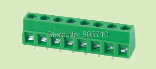 

127-5.08-2P PCB Screw Terminal Block Low Profile, 5.08mm Pitch 2P 300V/10A Straight 100pcs/lot Free Shipping