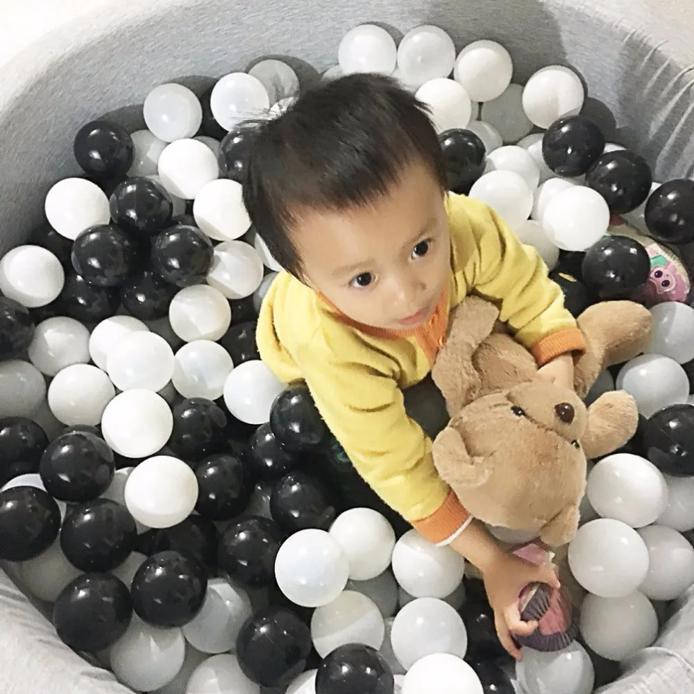 

50pcs 7CM Baby Anti Stress Ocean Ball Safe Plastic Toys Balloons Balls For Pool Pit Outdoor Sports Game Toys For Kids Best Gift