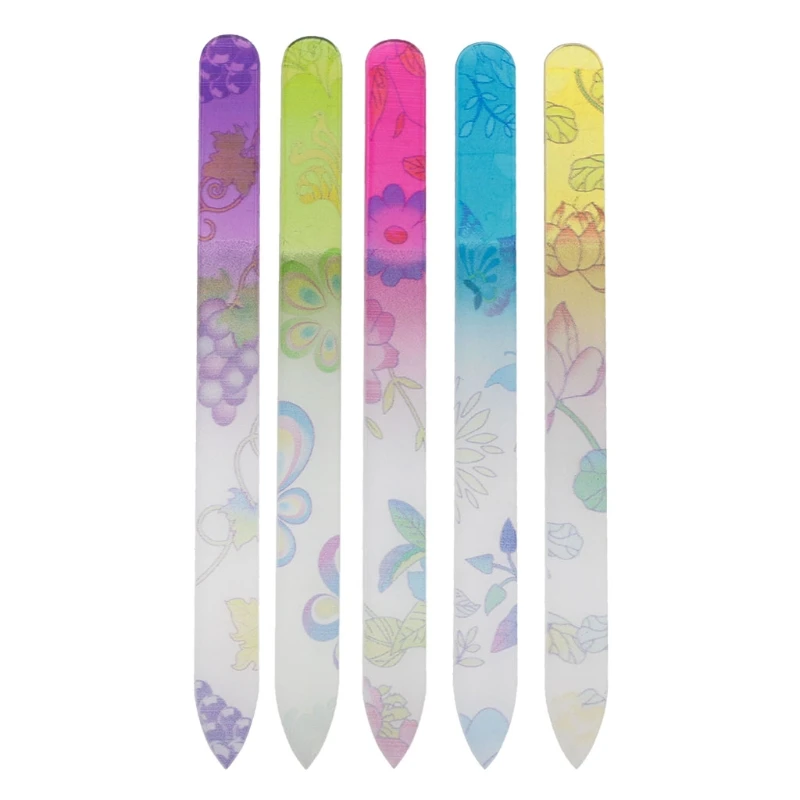 

1Pc 14cm Durable Nail Art Files Glass File Buffer Device Pro Manicure Pedicure Tool Nail Art Supplies Random Color #11