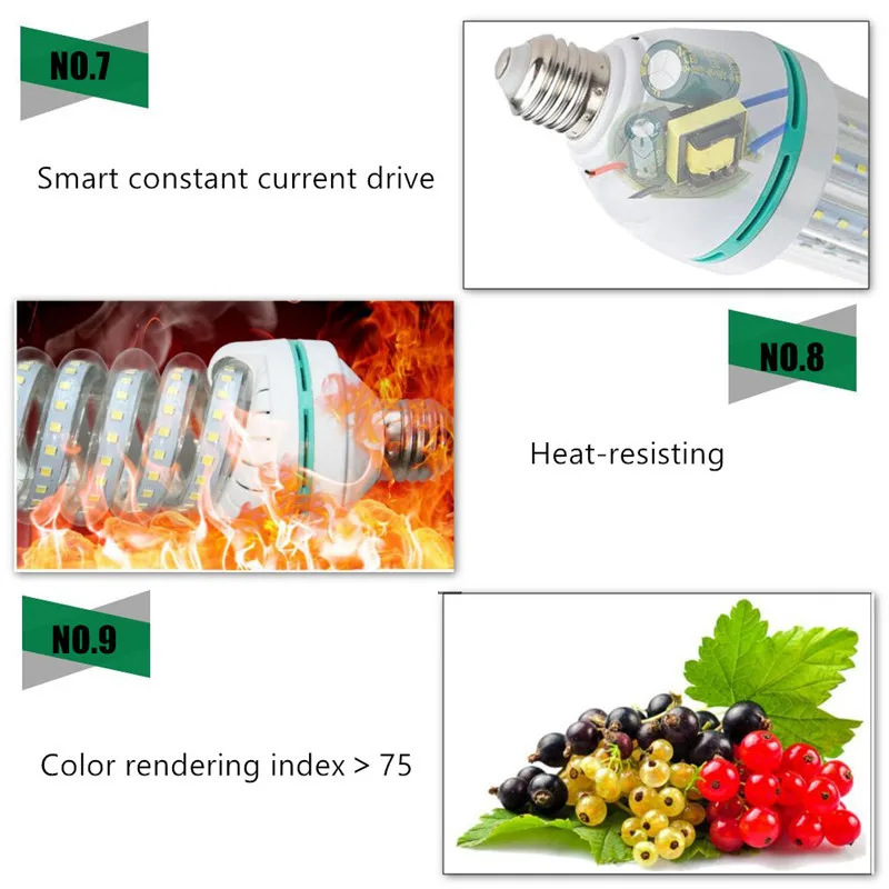0415 Spiral LED Corn bulb lamps lightings lights 7