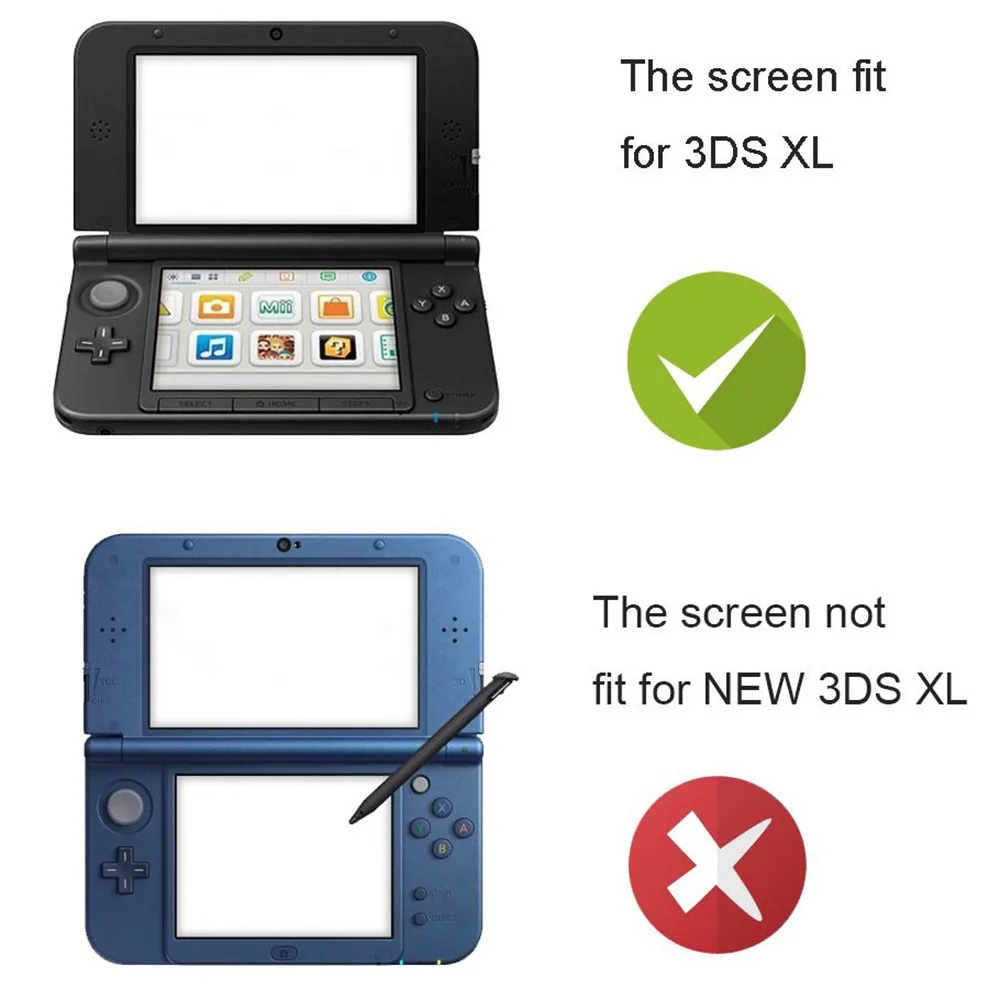 Топ ЖК-дисплей для 3DS XL, YTTL запасные части Аксессуары верхний экран дисплей для 3DS XL LL системы игровой консоли